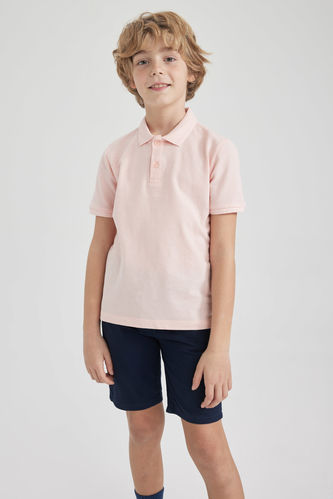 Boys Pique Short Sleeve Polo T-Shirt