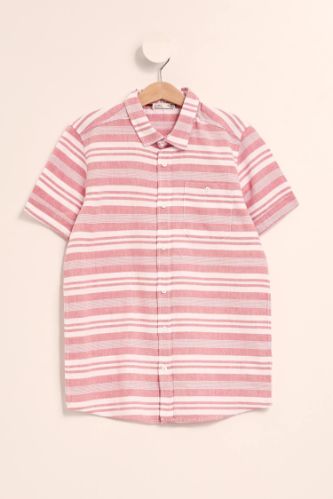 Erkek Çocuk Regular Fit Polo Yaka Kısa Kollu Kısa Kollu Gömlek