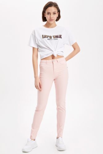 Anna Yüksek Bel Super Skinny Chino Pantolon