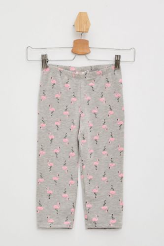 Kız Çocuk Slim Fit Tekli Tayt