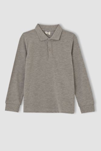 Erkek Çocuk Uzun Kollu Polo Tişört