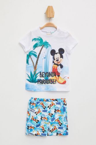 Erkek Bebek Mickey Mouse Lisanslı Atlet Ve Yüzme Şort Takımı