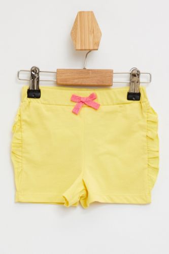 Kız Bebek Regular Fit Tekli Şort