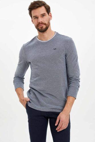 Slim Fit Basic Uzun Kollu Tişört