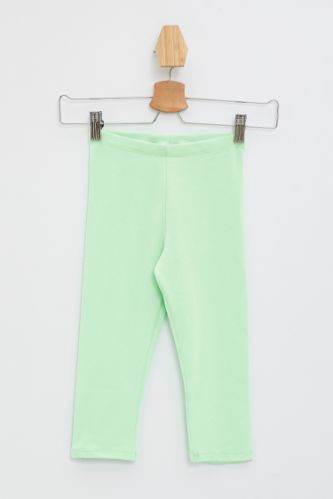 Kız Çocuk Slim Fit Tekli Tayt