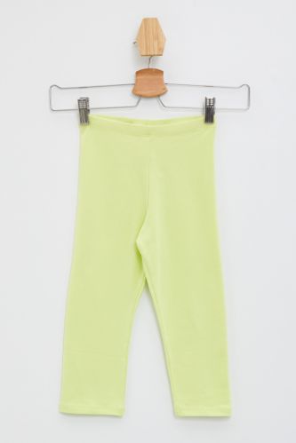 Kız Çocuk Slim Fit Tekli Tayt