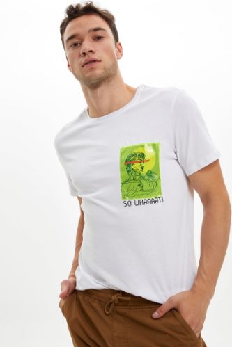 Baskılı Slim Fit T-shirt