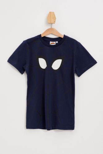 Erkek Çocuk Spiderman Lisanslı Kısa Kollu Tişört