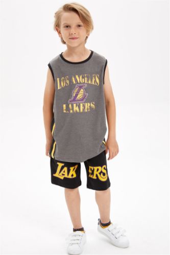 Erkek Çocuk Lakers Lisanslı Bermuda