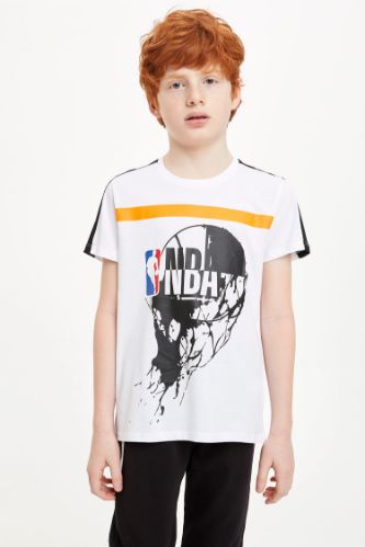 Erkek Çocuk NBA Lisanslı Renk Bloklu Tişört