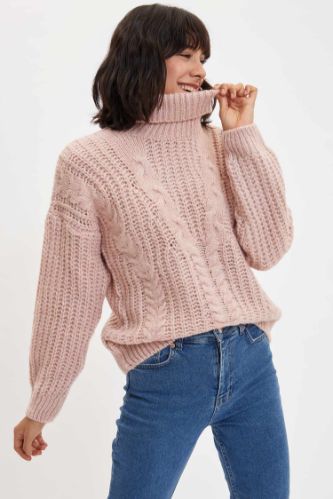 Balıkçı Yaka Basic Triko Tunik