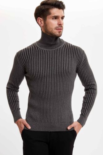 Balıkçı Yaka Slim Fit Kazak