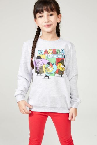 Kız Çocuk Kral Şakir Lisanslı Sweatshirt
