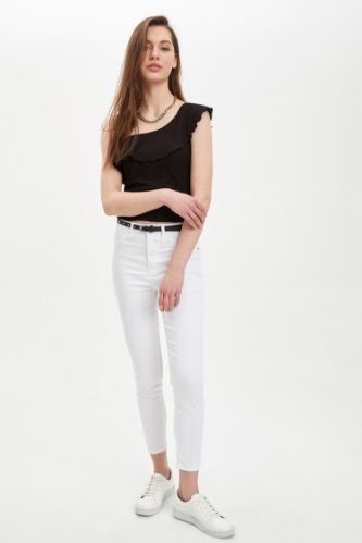 Anna Super Skinny Dokuma Pantolon
