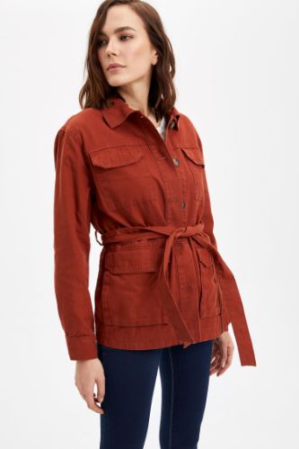 Regular Fit Cep Detaylı Mont