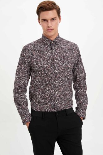 Desenli Slim Fit Gömlek