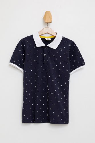 Erkek Çocuk Baskılı Polo Tişört