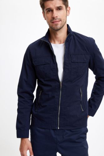 Regular Fit Mevsimlik İnce Pamuklu Mont