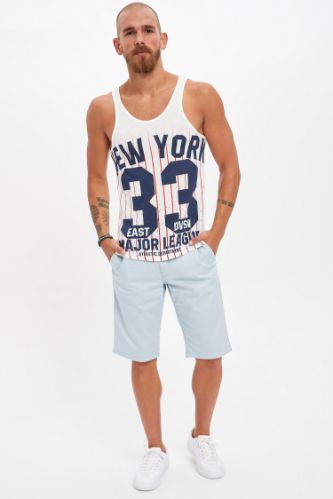 Slim Fit Bermuda Şort