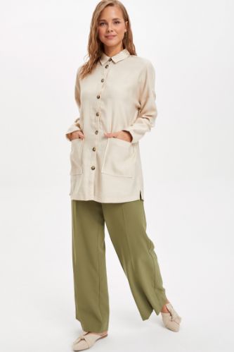 Kuşak Detaylı Pantolon