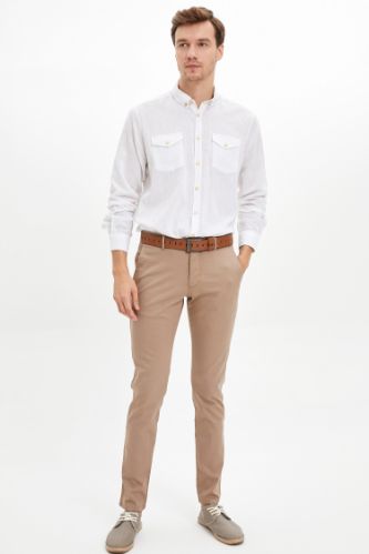 Slim Fit Basic Chino Pantolon