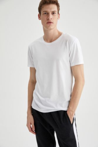 Slim Fit Bisiklet Yaka Premium Kalite Basic Tişört