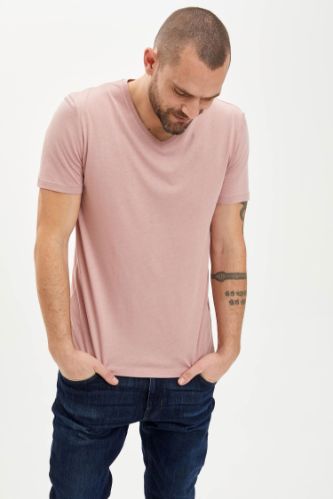 Slim Fit V Yaka Basic Premium Kalite Tişört