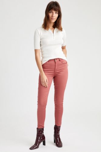 Slim Fit Dokuma Pantolon