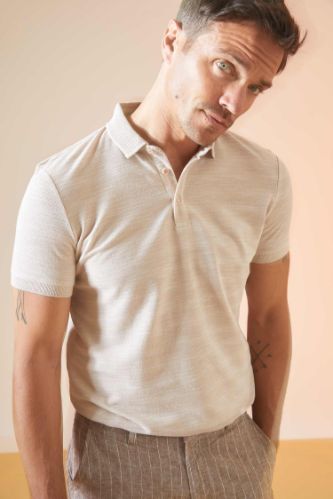Slim Fit Polo Yaka Kısa Kollu Tişört