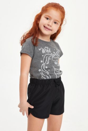 Kız Çocuk Unicorn Baskılı Tişört