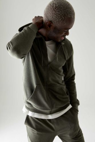 Basic Regular Fit Kapüşonlu Fermuarlı Sweatshirt