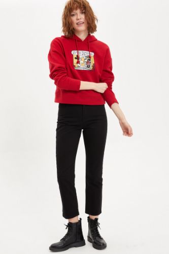 Straight Fit Dokuma Pantolon