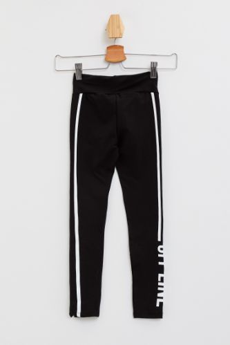 Kız Çocuk Slim Fit Tekli Tayt