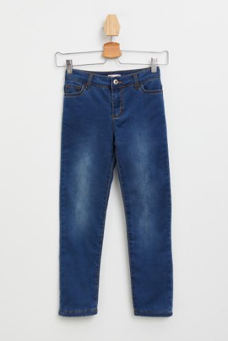 Kı Çocuk İçi Polarlı Jean Pantolon