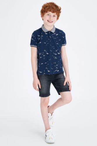 Erkek Çocuk Slim Fit Normal Bel Bermuda