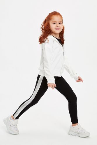 Kız Çocuk Slim Fit Tekli Tayt