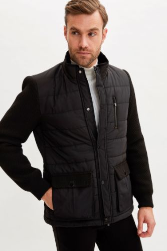 Slim Fit Dik Yaka Mont