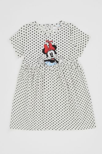Kız Bebek Disney Mickey & Minnie Lisanslı Regular Fit Elbise