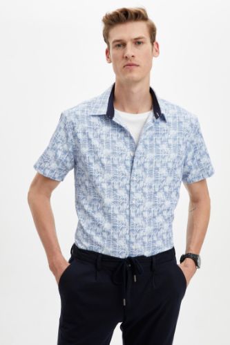 Desenli Slim Fit Gömlek