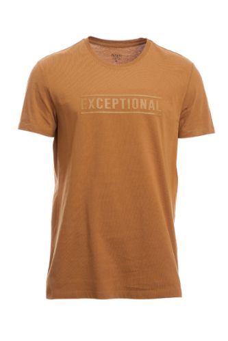 Baskılı Slim Fit Bisiklet Yaka Pamuklu Tişört