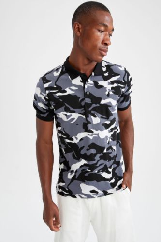 Slim Fit Polo Yaka Kısa Kollu Polo Tişört