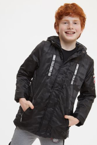 Erkek Çocuk Kapüşonlu Parka