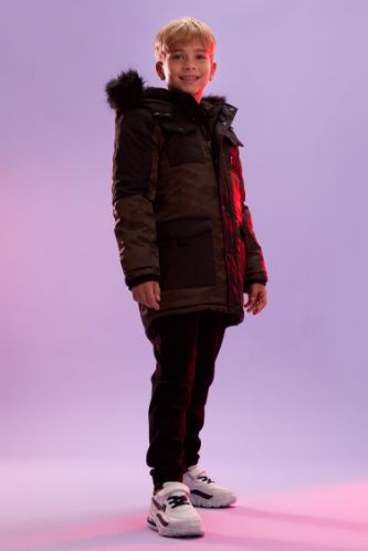 Erkek Çocuk Kapüşonlu Parka