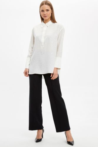 Regular Fit Basic Dokuma Pantolon