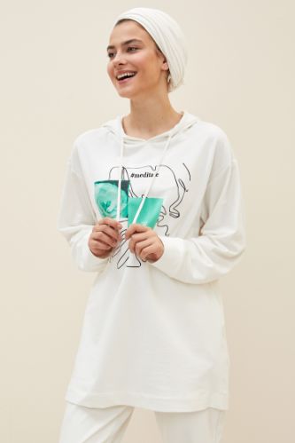 Relax Fit Baskılı Tunik