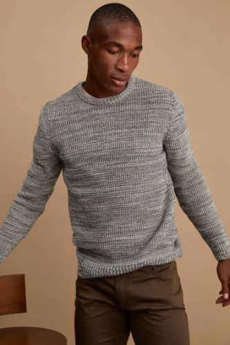 Regular Fit Bisiklet Yaka Triko Kazak