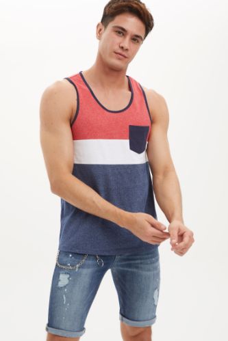 Atlet Slim Fit Bisiklet Yaka Kolsuz