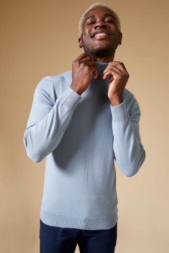 Slim Fit Balıkçı Yaka Triko Kazak