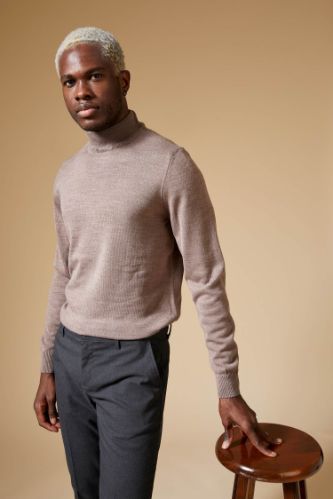 Slim Fit Balıkçı Yaka Triko Kazak