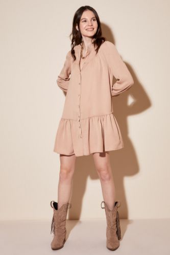 Regular Fit Dokuma Elbise